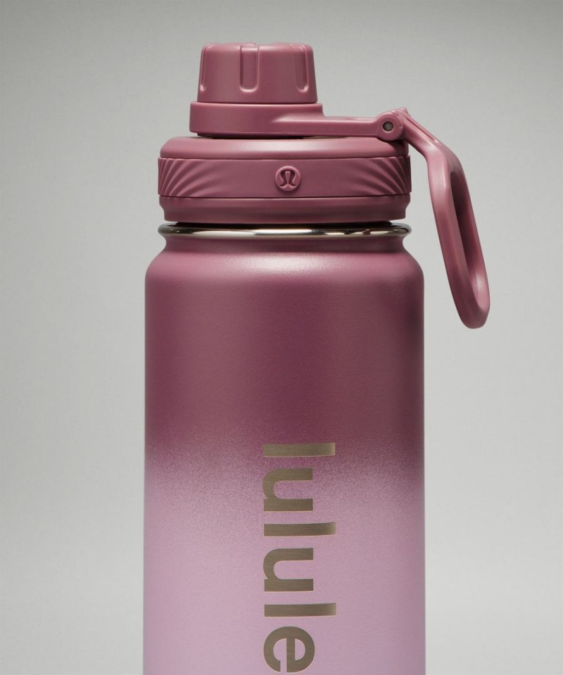 Lululemon Back to Life Sport Bottle 24oz Vattenflaska Dam Lila Lila Ljusgröna Lila Sverige | WDNSRE795