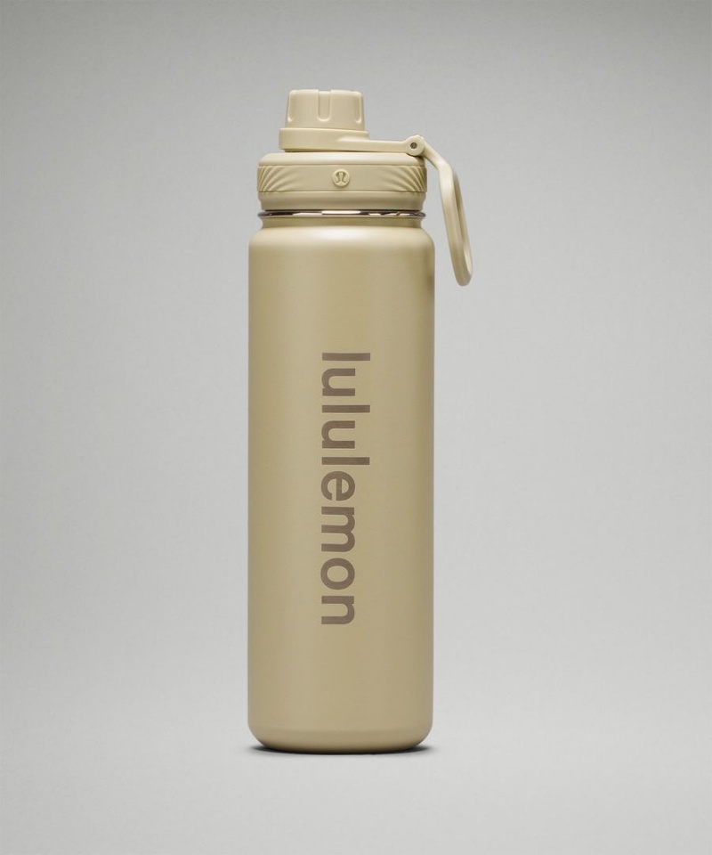 Lululemon Back to Life Sport Bottle 24oz Vattenflaska Dam Khaki Sverige | UKFEWJ839
