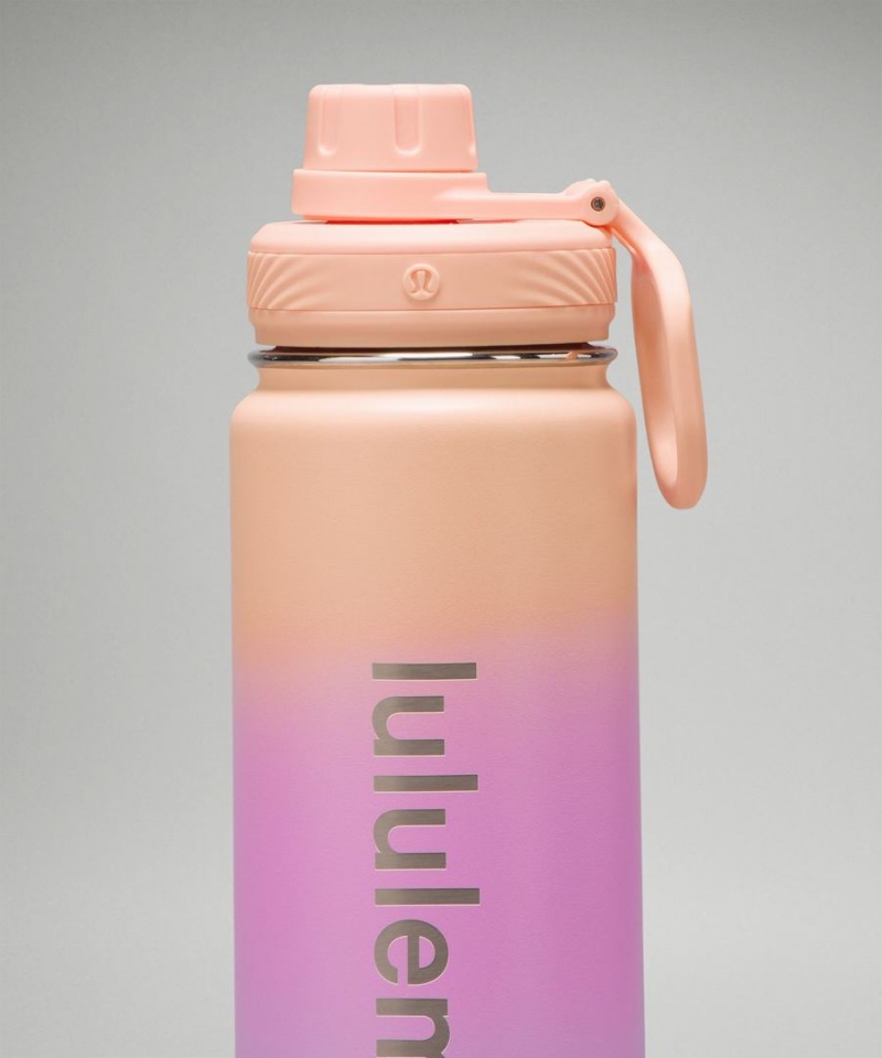 Lululemon Back to Life Sport Bottle 24oz Vattenflaska Dam Korall Lila Lila Sverige | LQIWBP413