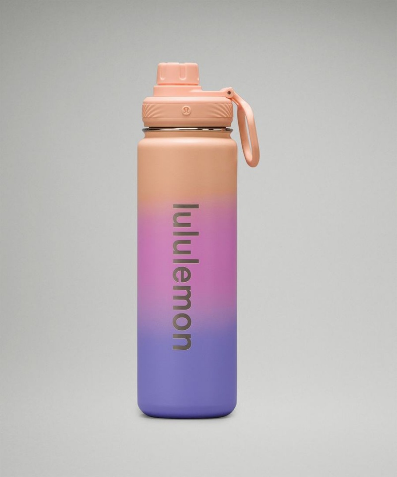 Lululemon Back to Life Sport Bottle 24oz Vattenflaska Dam Korall Lila Lila Sverige | LQIWBP413