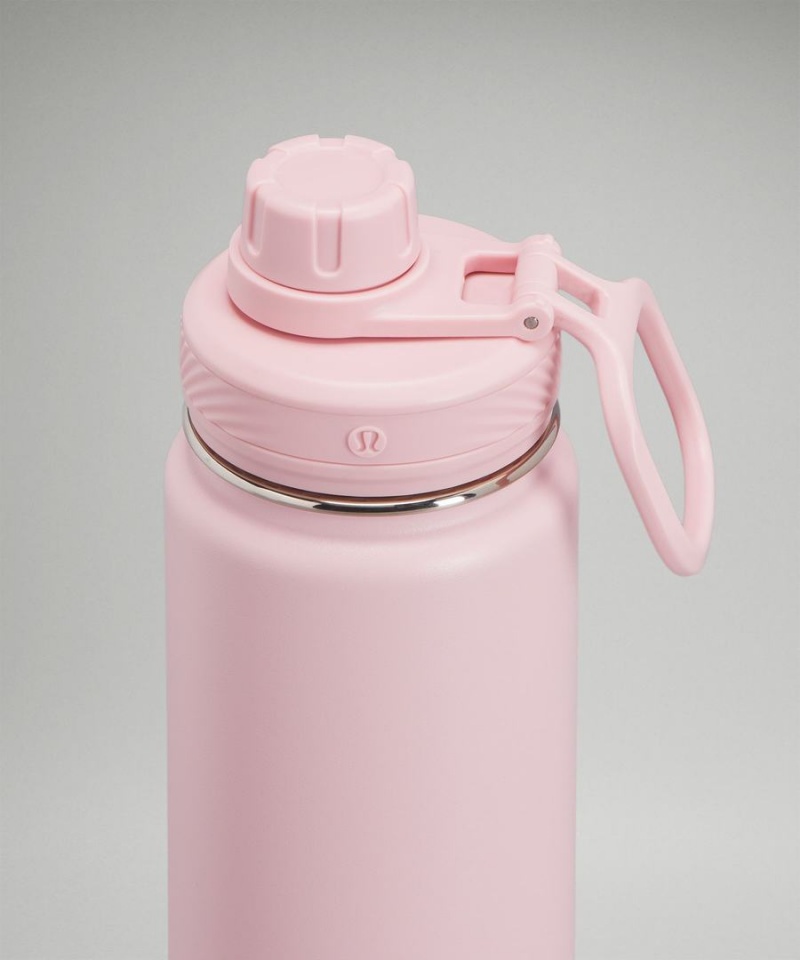 Lululemon Back to Life Sport Bottle 24oz Vattenflaska Dam Rosa Vita Sverige | QLIRJE576