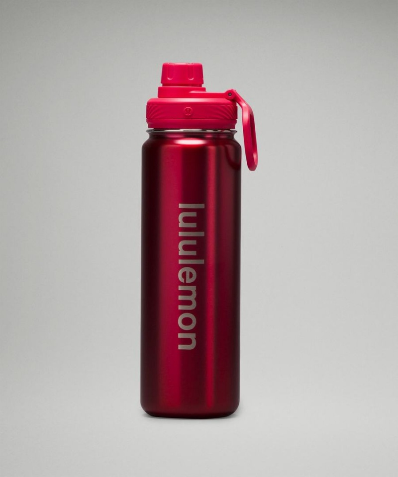 Lululemon Back to Life Sport Bottle 24oz Shine Vattenflaska Herr Rosa Sverige | JBIQLW972