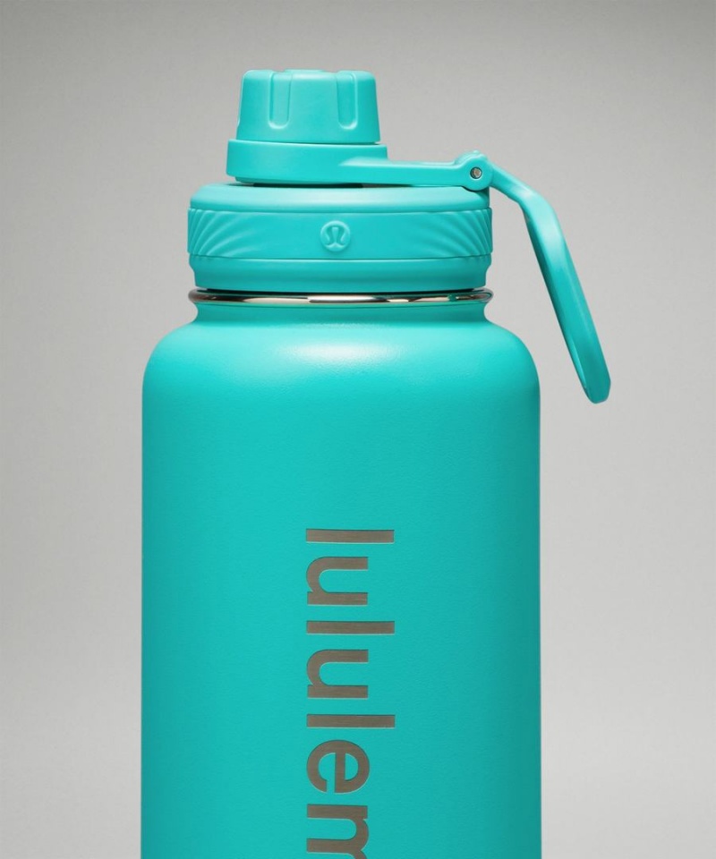 Lululemon Back to Life Sport Bottle 32oz Vattenflaska Herr Turkos Sverige | YOSGNJ368