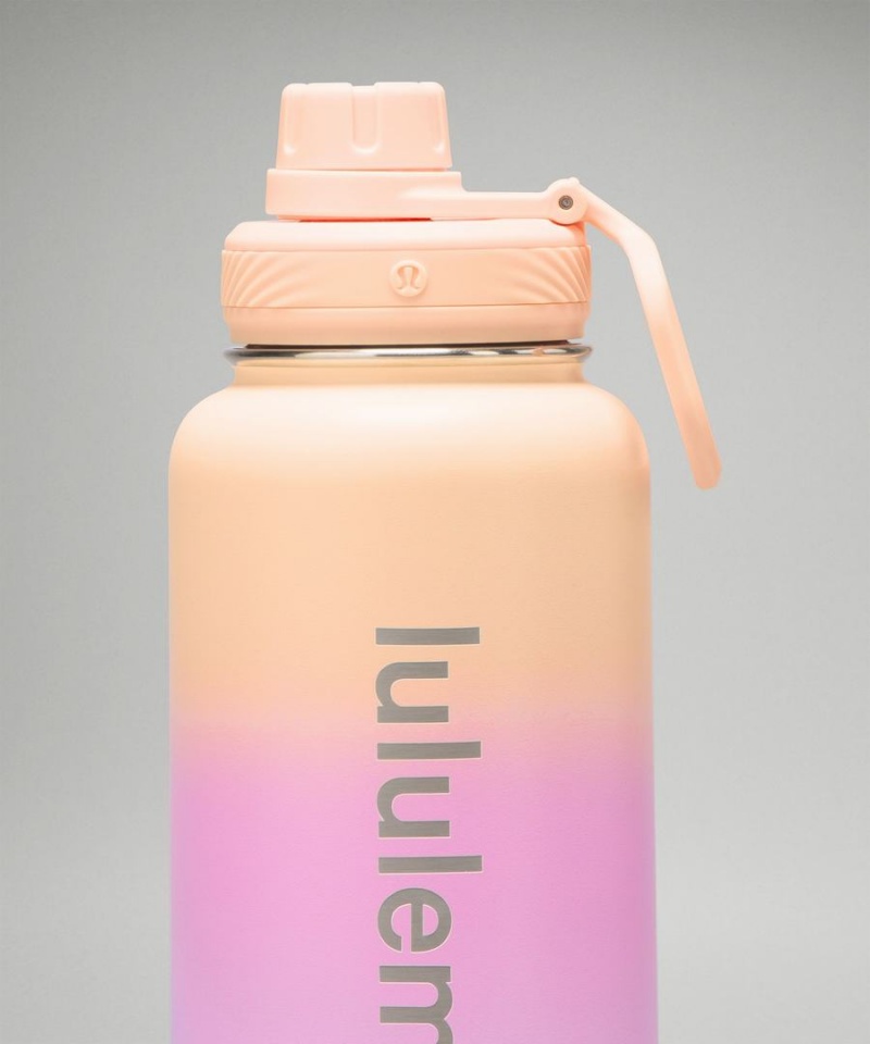 Lululemon Back to Life Sport Bottle 32oz Vattenflaska Dam Korall Lila Lila Sverige | DJHXZE193