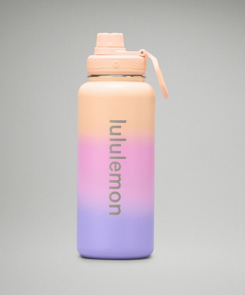 Lululemon Back to Life Sport Bottle 32oz Vattenflaska Dam Korall Lila Lila Sverige | DJHXZE193