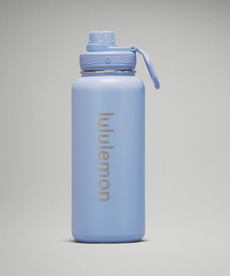 Lululemon Back to Life Sport Bottle 32oz Vattenflaska Dam Blå Beige Sverige | CMXROG869