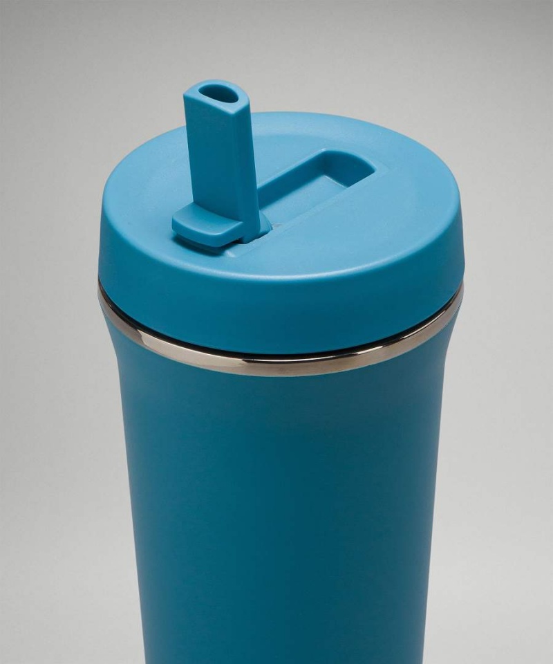 Lululemon Back to Life Tumbler 24oz Vattenflaska Dam Blå Sverige | HNXGPO134
