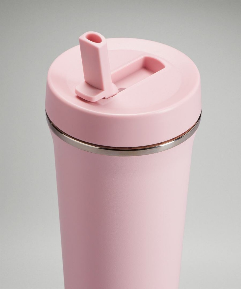 Lululemon Back to Life Tumbler 24oz Vattenflaska Herr Rosa Vita Sverige | NJEYTP592