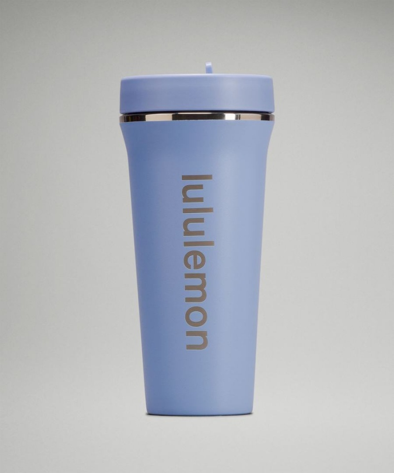 Lululemon Back to Life Tumbler 24oz Vattenflaska Dam Blå Beige Sverige | DWYLAG485