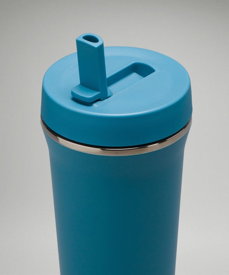 Lululemon Back to Life Tumbler 24oz Vattenflaska Herr Blå Sverige | HEVZKD169
