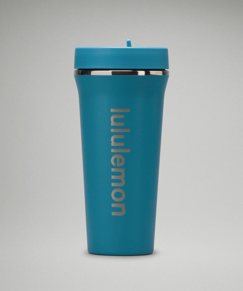Lululemon Back to Life Tumbler 24oz Vattenflaska Herr Blå Sverige | HEVZKD169