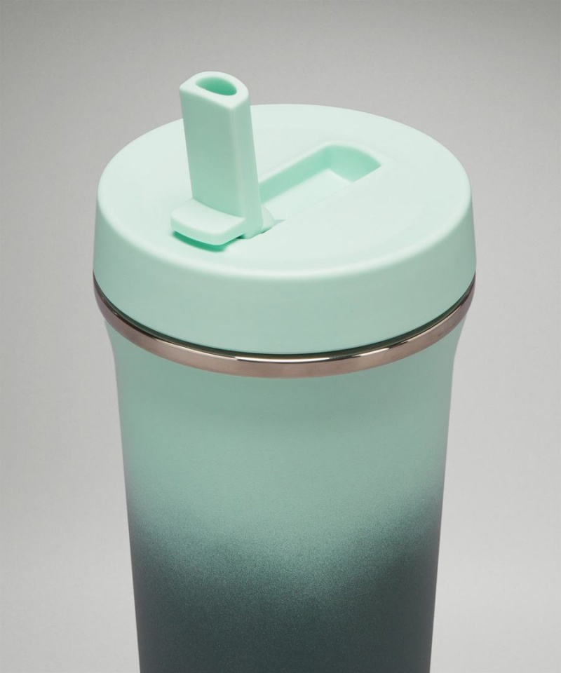 Lululemon Back to Life Tumbler 24oz Vattenflaska Dam Mintgröna Marinblå Sverige | LOICWQ380