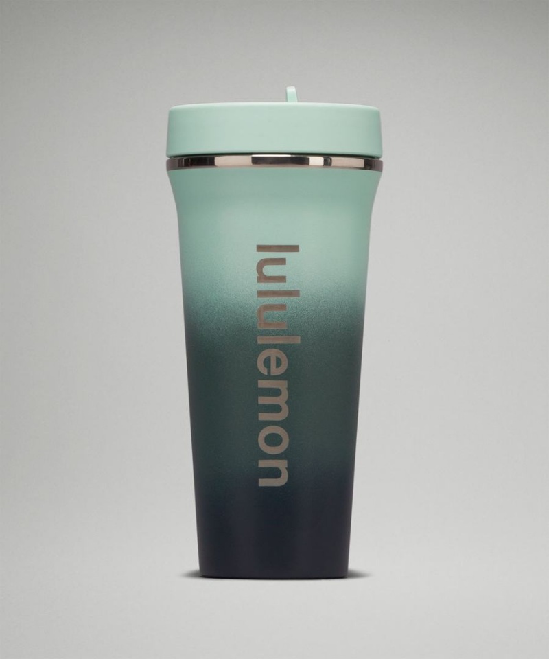 Lululemon Back to Life Tumbler 24oz Vattenflaska Dam Mintgröna Marinblå Sverige | LOICWQ380
