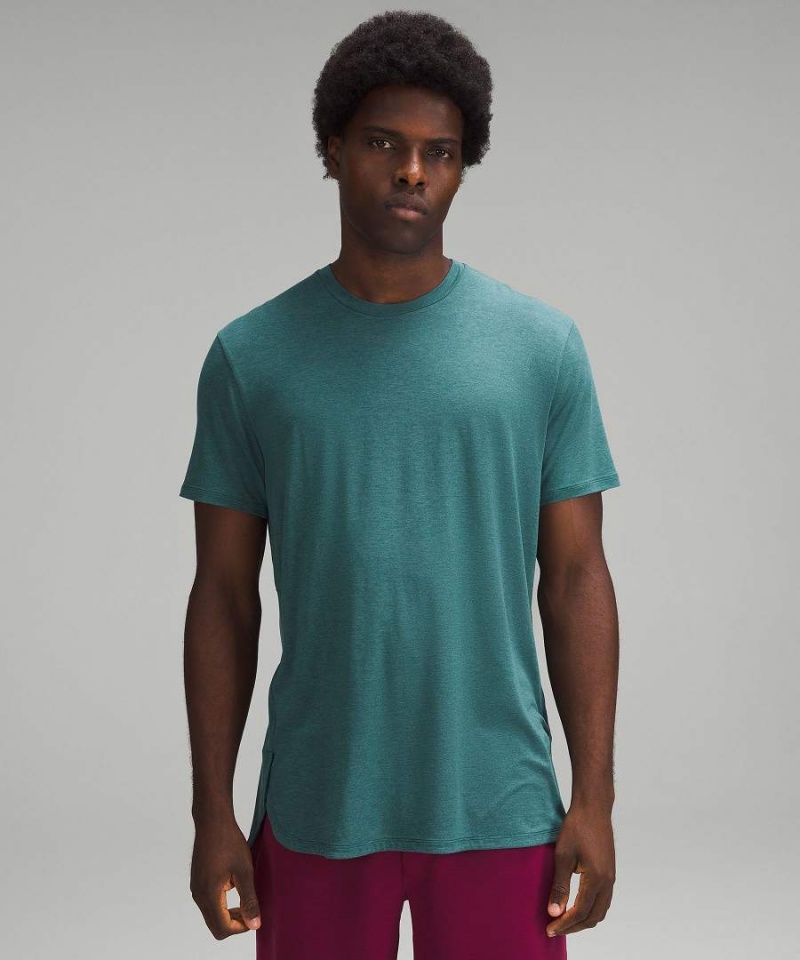 Lululemon Balancer Korta-Sleeve T-shirt Herr Turkos Sverige | ETCJPS698