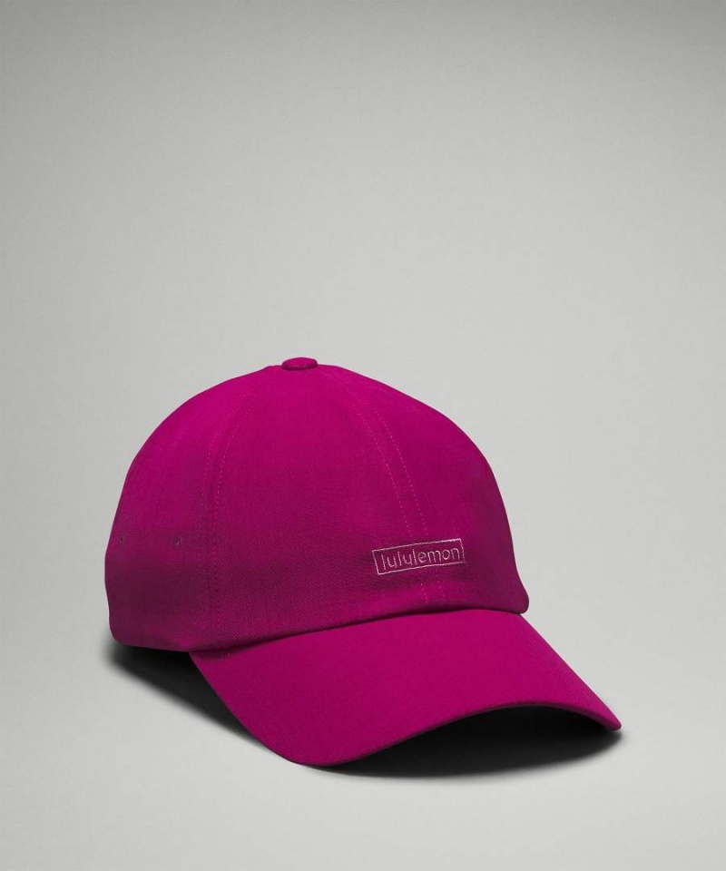 Lululemon Baller Soft Embroidered Hatt Dam Vinröda Sverige | HFWYCB482