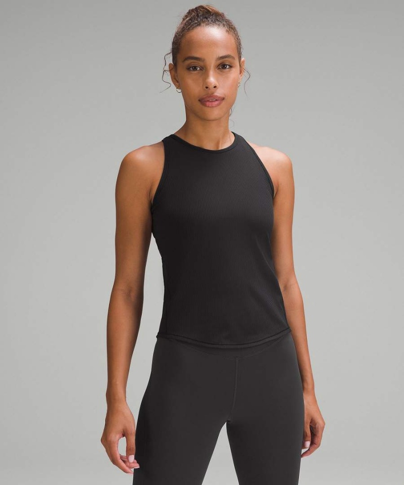 Lululemon Base Pace Räfflad Linne Dam Svarta Sverige | GLJCWF628