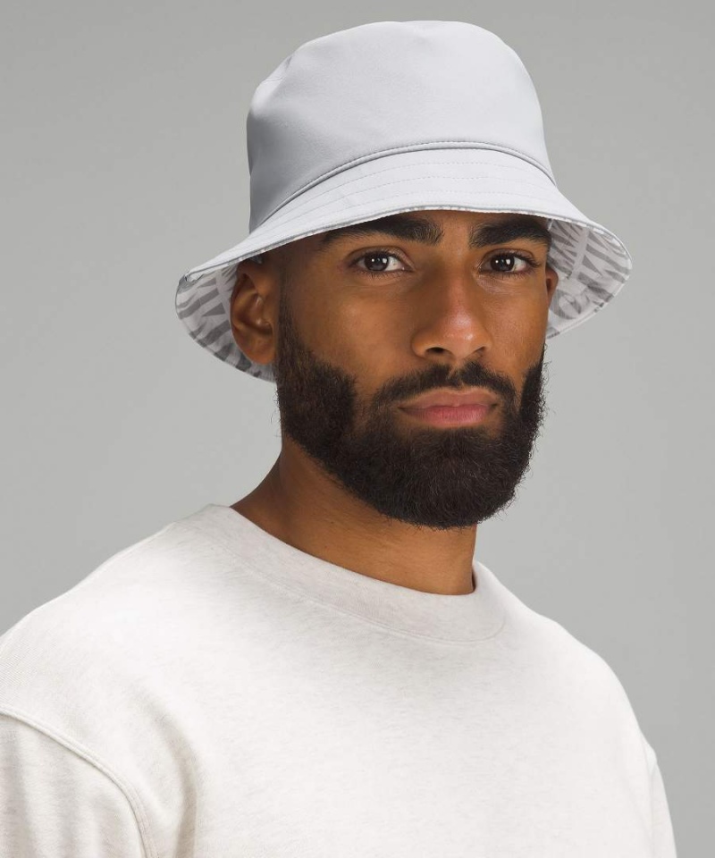 Lululemon Both Ways Reversible Manifesto Print Bucket Hatt Herr Beige Röda Sverige | KWFTNE715
