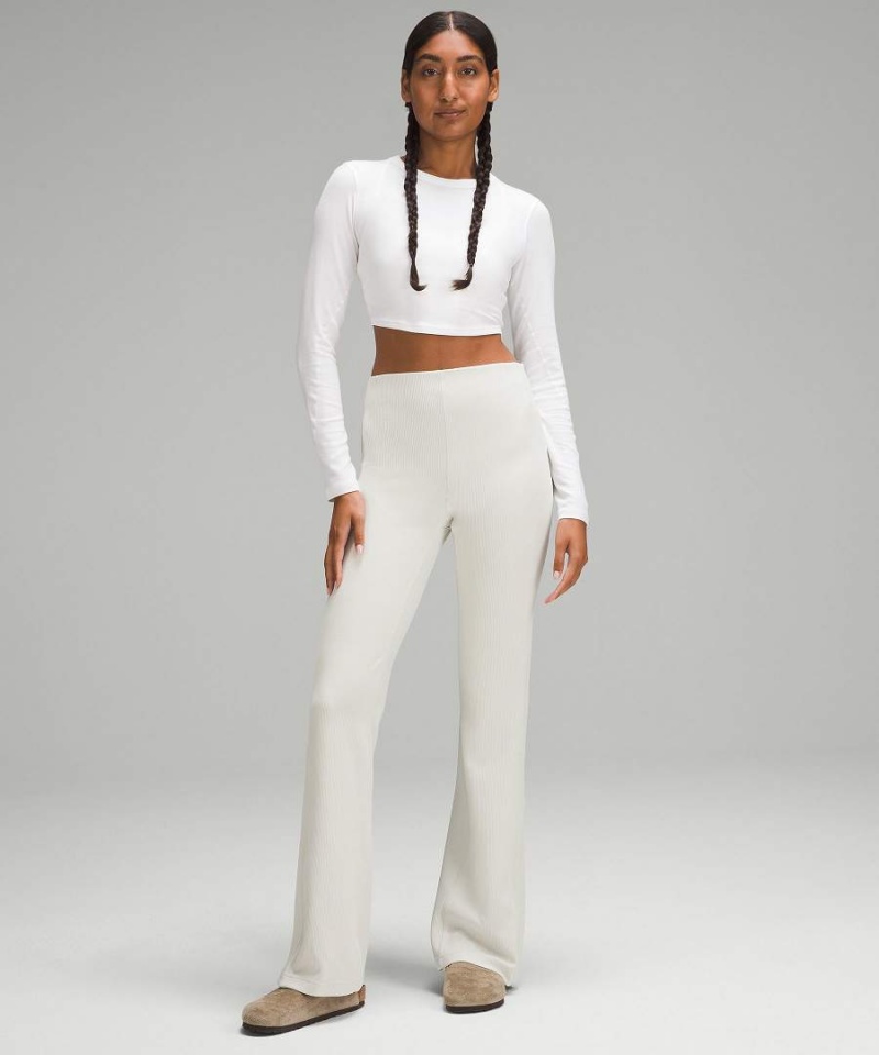 Lululemon Brushed Softstreme Räfflad Zip Flared Pant 32.5