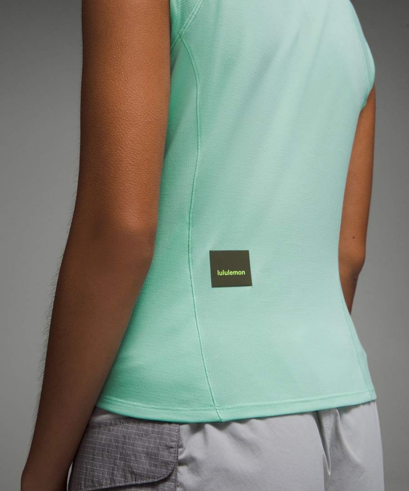 Lululemon Cap Sleeve Vandring Linne Dam Mintgröna Sverige | EPRJZB761