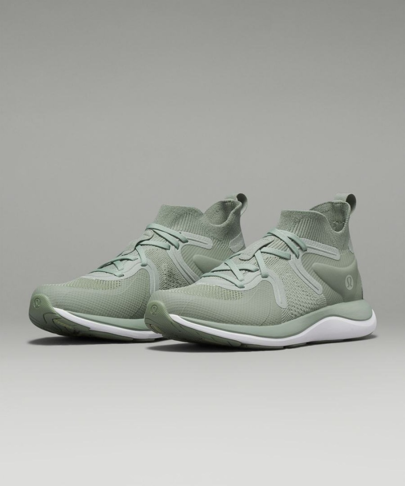 Lululemon Chargefeel 2 Mid Sneakers Dam Ljusolivgröna Vita Sverige | PLDYNA824