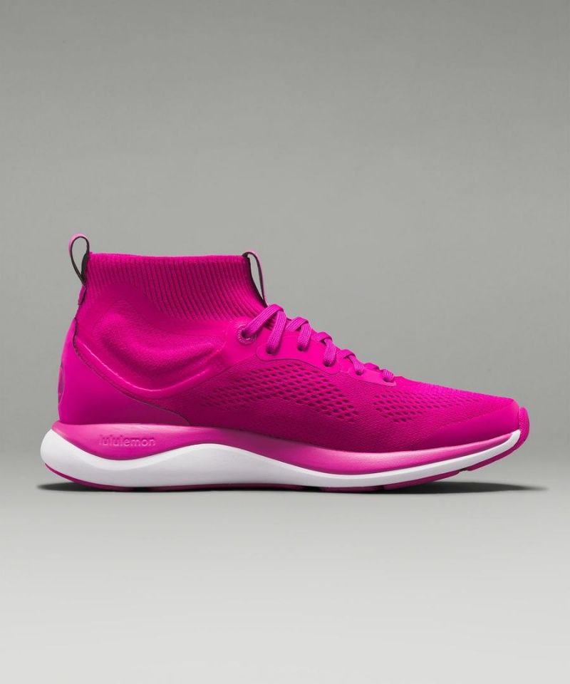 Lululemon Chargefeel Mid Sneakers Dam Rosa Vita Sverige | SDBGCW687