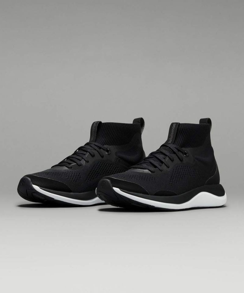 Lululemon Chargefeel Mid Sneakers Dam Svarta Vita Sverige | PEWDST628