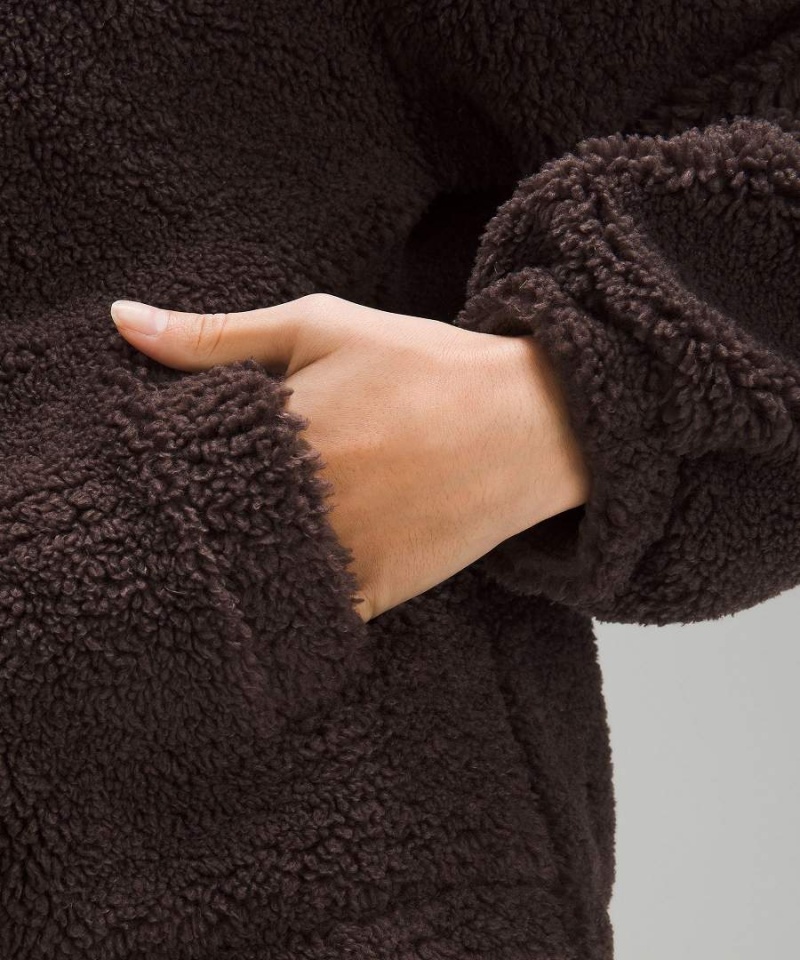 Lululemon Cinchable Fleece Zip-Up Jackor Dam Choklad Sverige | XGJYAS652