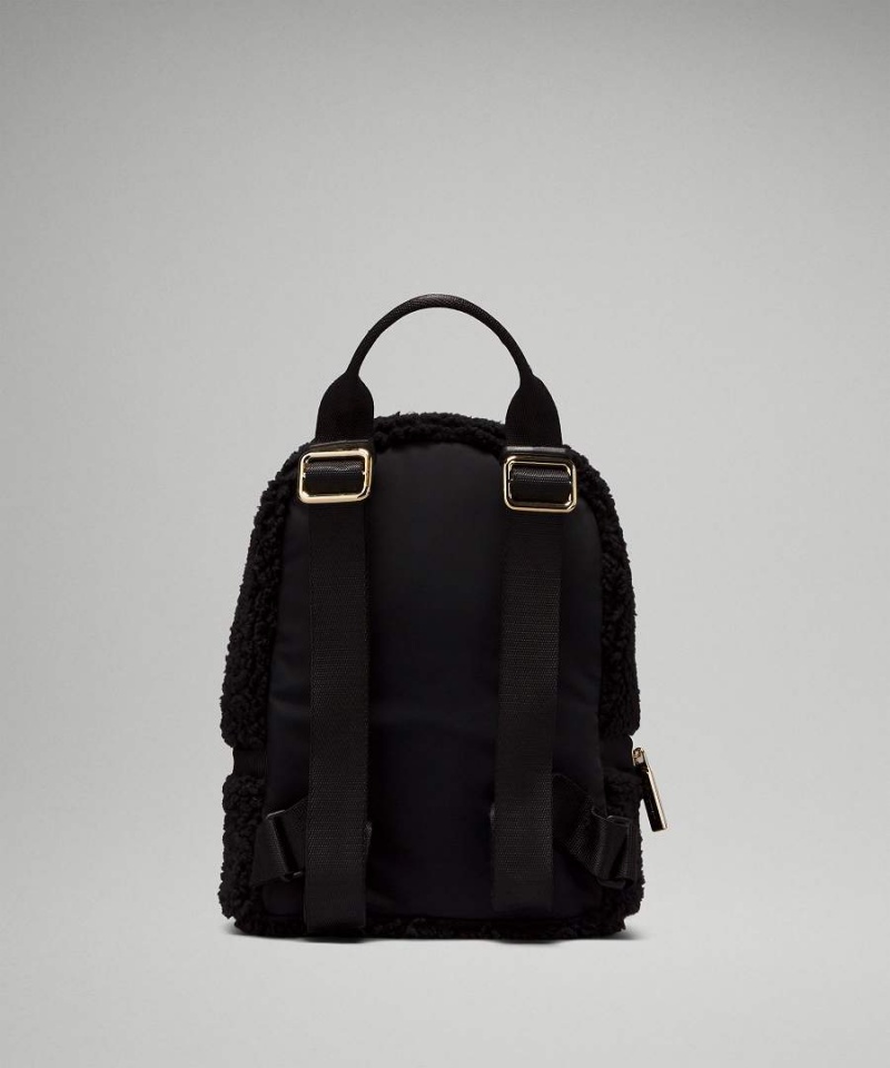 Lululemon City Adventurer Micro 3L Fleece Ryggsäckar Dam Svarta Guld Sverige | FBZDHT345