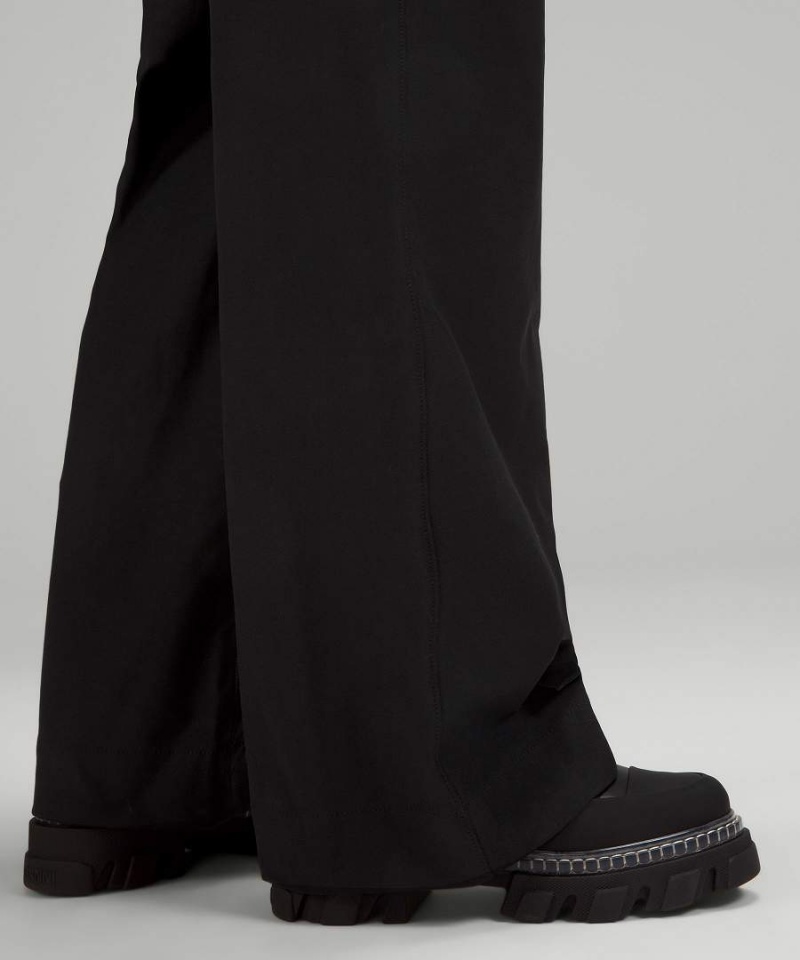 Lululemon City Sleek 5 Pocket High-Rise Breda-Leg Pant Full Length Light Utilitech Byxor Dam Svarta Sverige | NZPXBU847
