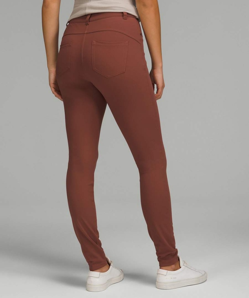 Lululemon City Sleek Slim-Fit 5 Pocket High-Rise Byxor Dam Koppar Koppar Sverige | JSYMGC754