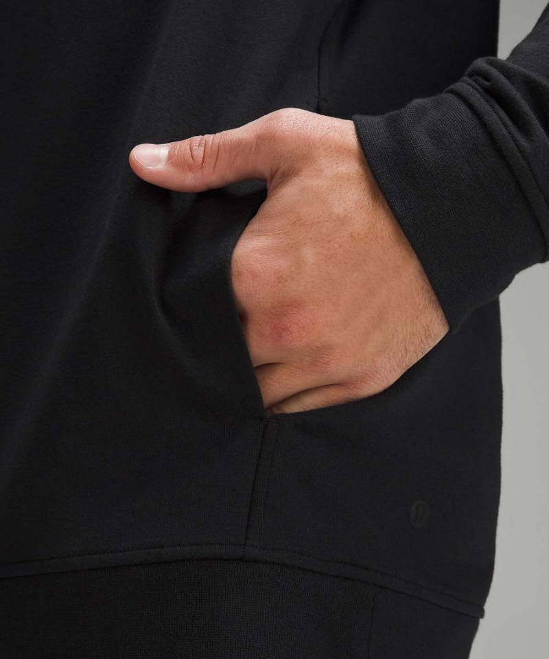 Lululemon City Sweat Pullover Hoodie Herr Svarta Sverige | IHTFYA784