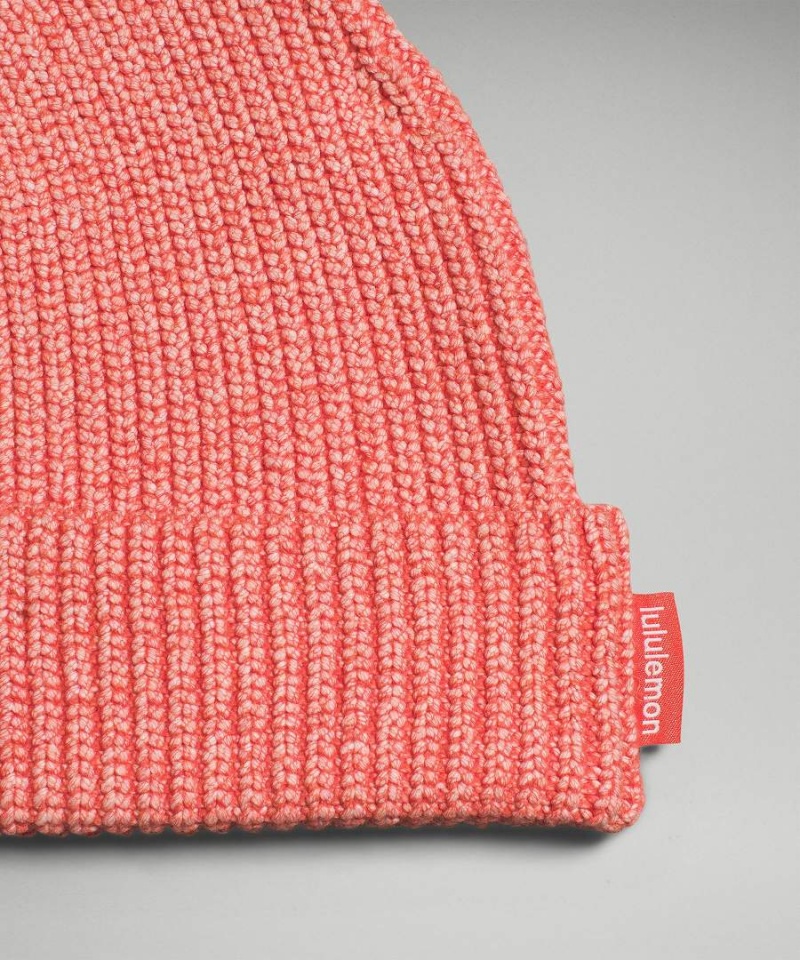 Lululemon Close-Fit Bomull-Blend Räfflad Mössa Herr Orange Sverige | HRCLES031