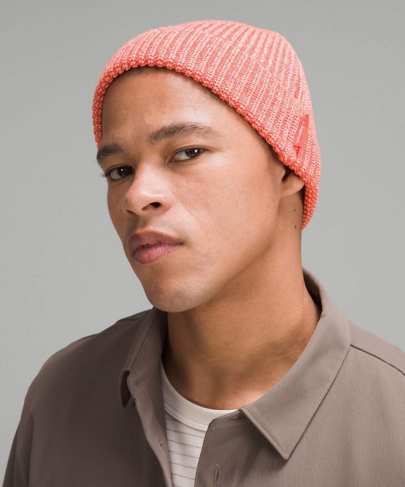 Lululemon Close-Fit Bomull-Blend Räfflad Mössa Herr Orange Sverige | HRCLES031