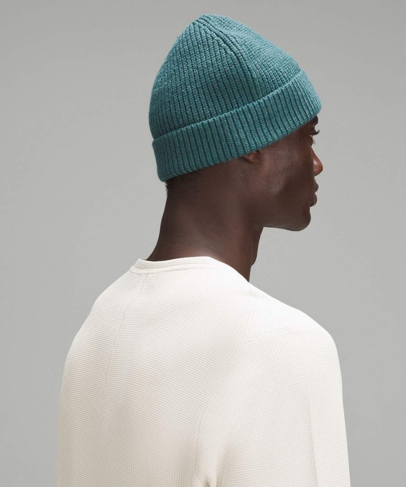 Lululemon Close-Fit Ull-Blend Räfflad Knit Mössa Herr Turkos Sverige | FLMVUY762