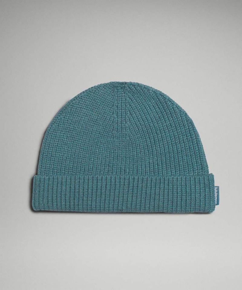 Lululemon Close-Fit Ull-Blend Räfflad Knit Mössa Herr Turkos Sverige | FLMVUY762