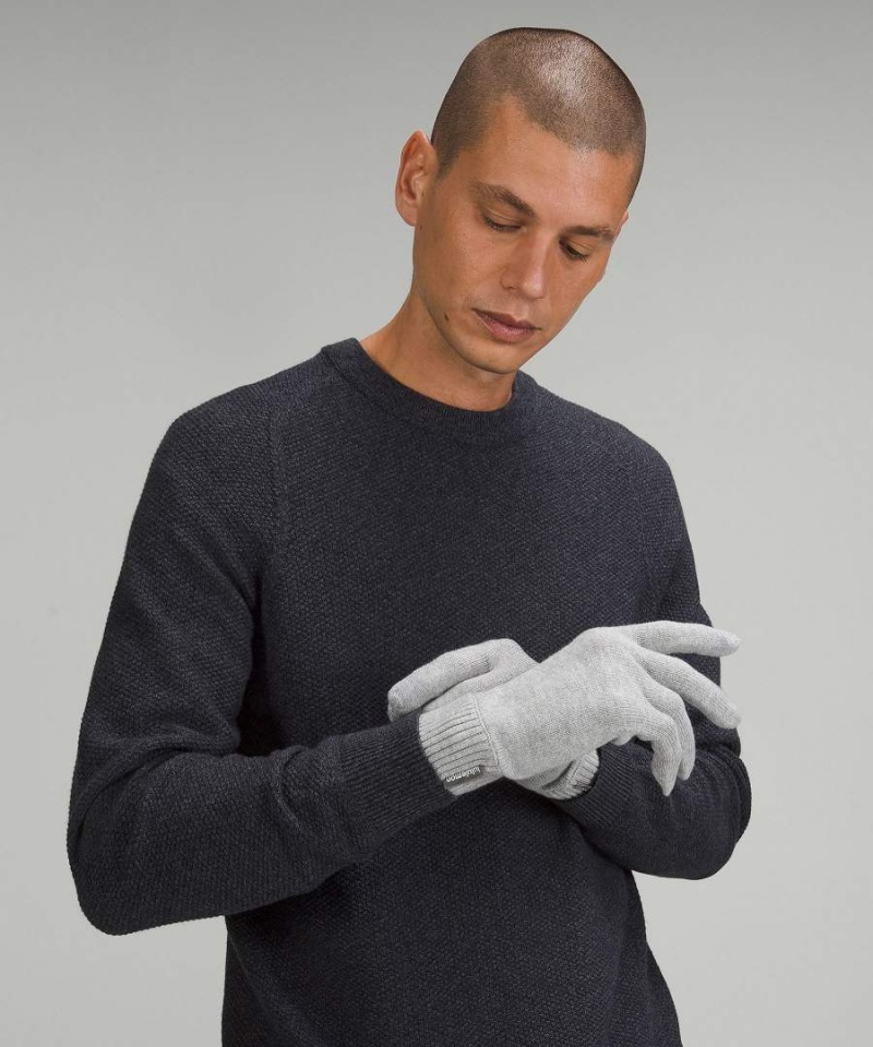 Lululemon Cold Pursuit Knit Handskar Herr Grå Sverige | LVJMKX947