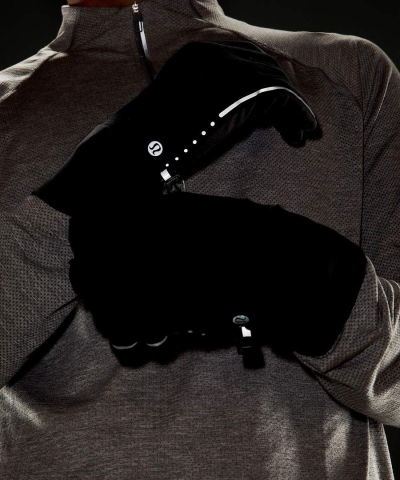 Lululemon Cold Terrain Fodrade Handskar Herr Svarta Sverige | XLUZCE041