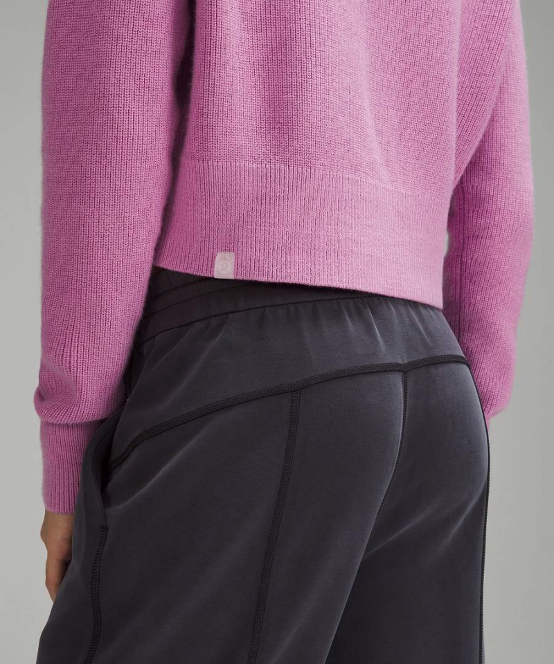 Lululemon Collared Merino Ull-Blend Tröjor Dam Lila Sverige | ZGAOQD578