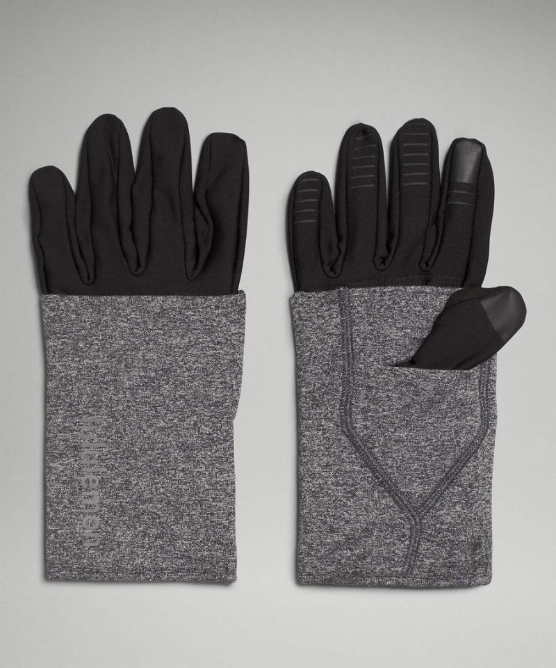 Lululemon Convertible Extended Cuff Handskar Herr Svarta Svarta Sverige | CHUKFR462