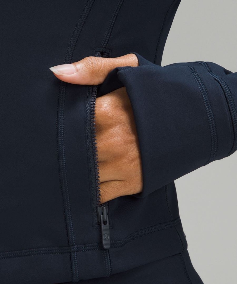 Lululemon Cropped Nulu Define Jacket Dam Marinblå Sverige | UMHTSW293