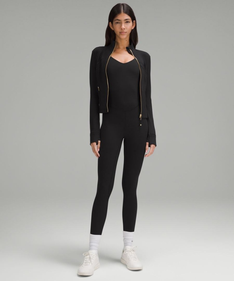 Lululemon Cropped Nulu Define Jacket Dam Svarta Guld Sverige | DKRTMS718
