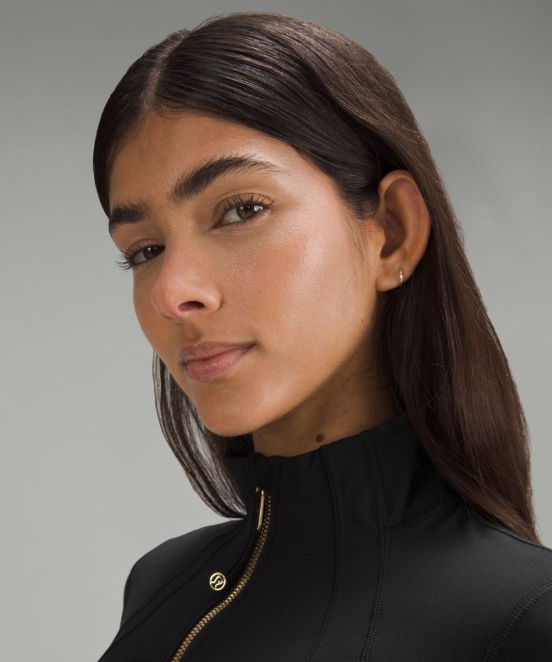 Lululemon Cropped Nulu Define Jacket Dam Svarta Guld Sverige | DKRTMS718