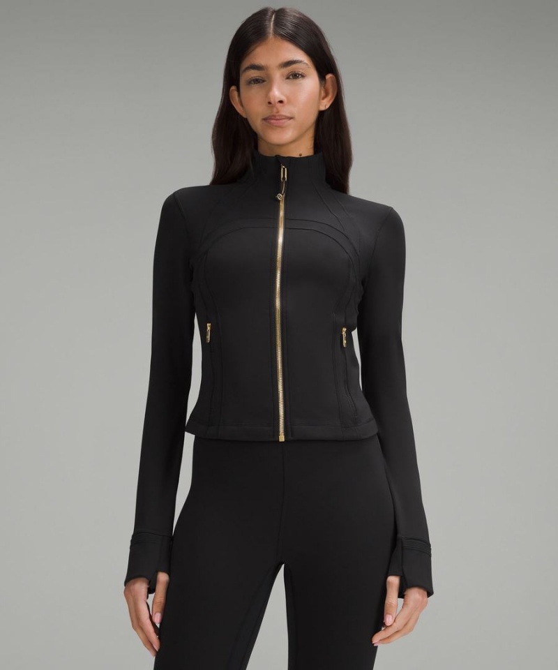 Lululemon Cropped Nulu Define Jacket Dam Svarta Guld Sverige | DKRTMS718