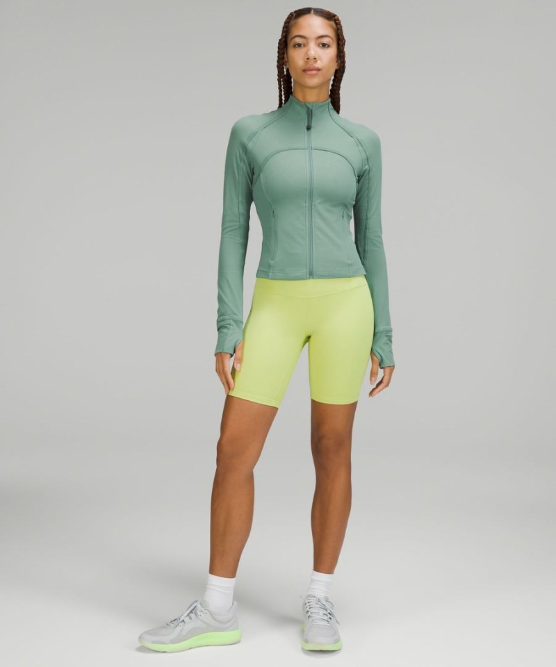 Lululemon Cropped *Räfflad Nulu Define Jacket Dam Turkos Sverige | AEWFIK635