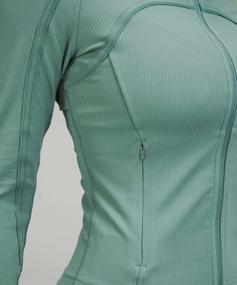 Lululemon Cropped *Räfflad Nulu Define Jacket Dam Turkos Sverige | AEWFIK635