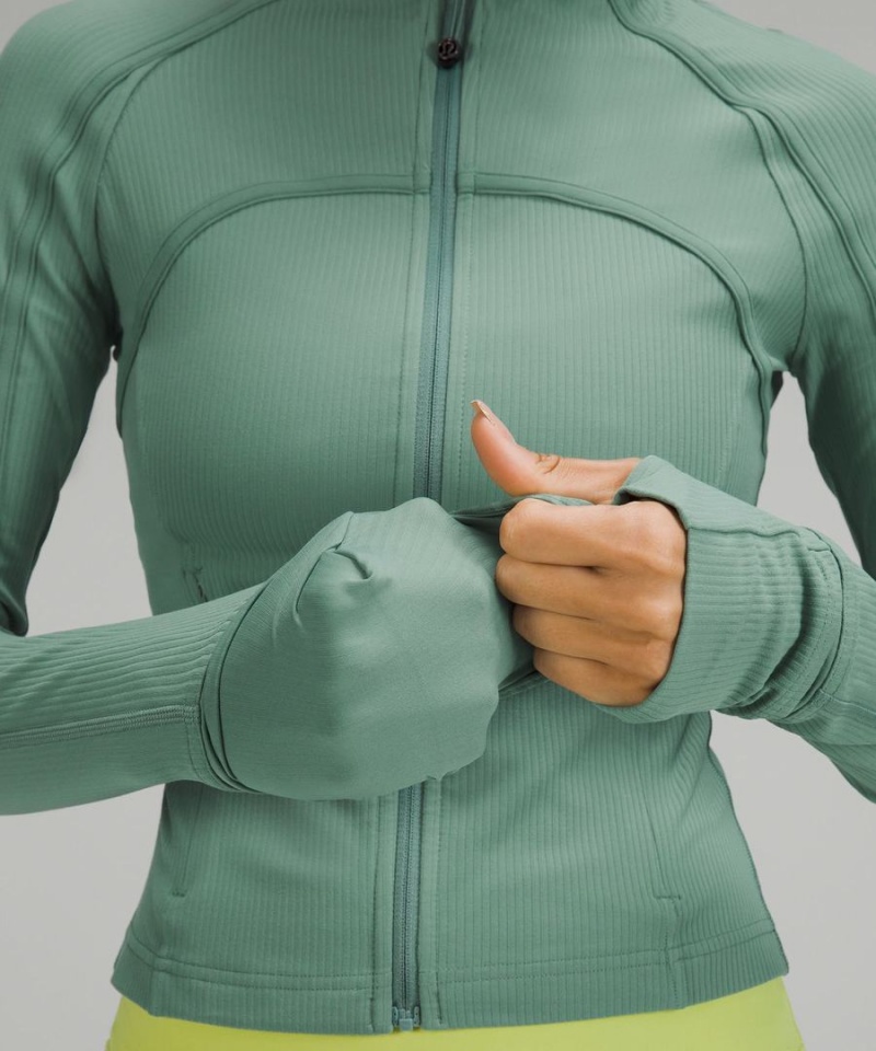 Lululemon Cropped *Räfflad Nulu Define Jacket Dam Turkos Sverige | AEWFIK635