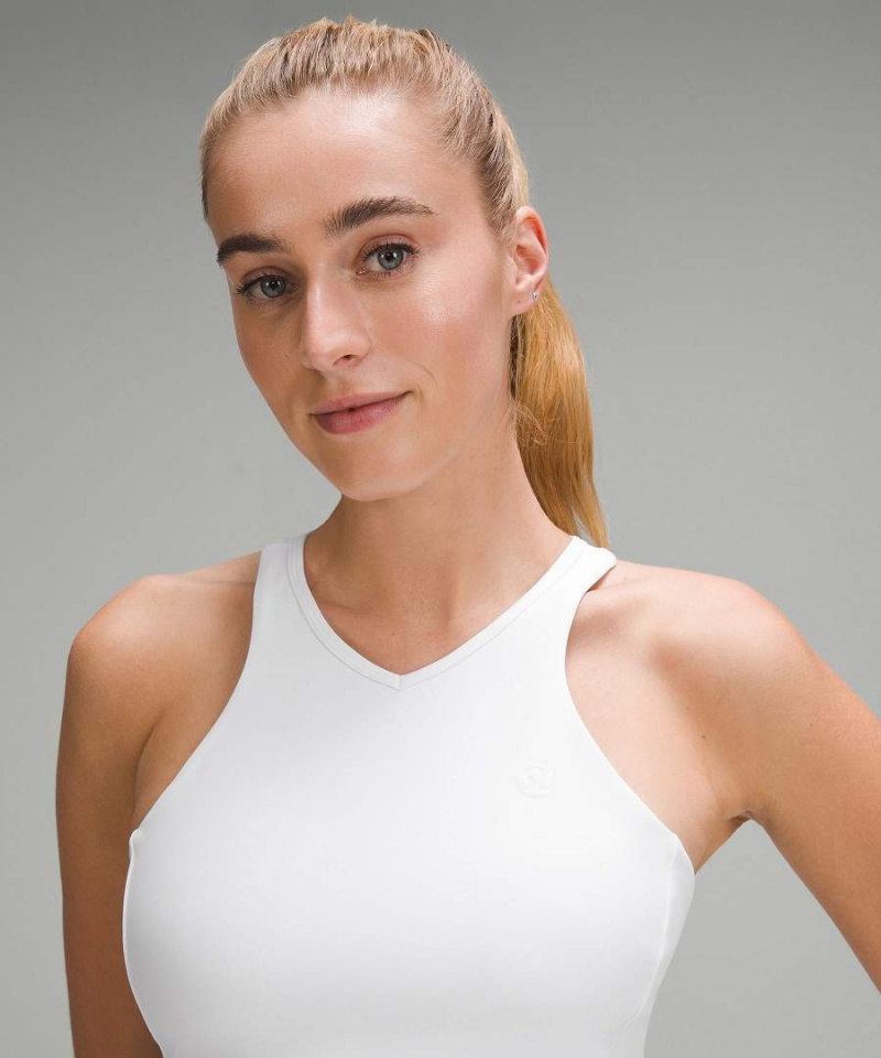 Lululemon Cropped V-Neck Tennis Linne Dam Vita Sverige | RVTJSX145