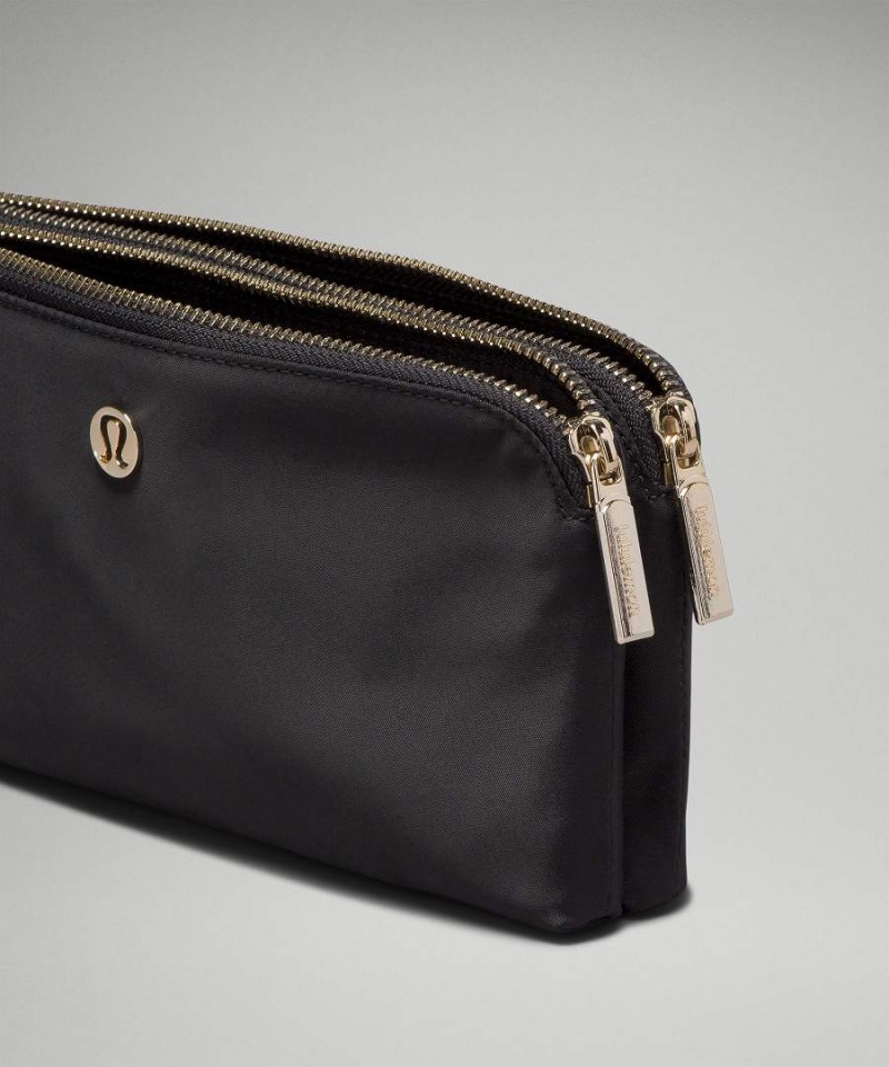 Lululemon Curved Wristlet Dam Svarta Guld Sverige | LJNVTR250