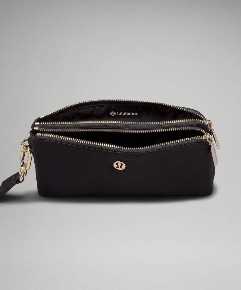 Lululemon Curved Wristlet Dam Svarta Guld Sverige | LJNVTR250
