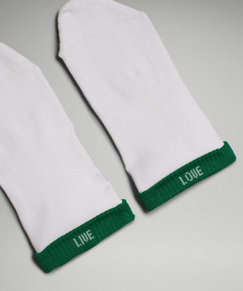 Lululemon Daily Stride Bekvämlighet Low-Ankle 5 Pack Strumpor Herr Vita Olika Färger Sverige | PEGRFB038